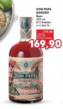 Kaufland DON PAPA BAROKO Rum oferta