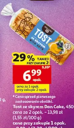 Auchan Tost ze skyrem Dan Cake oferta