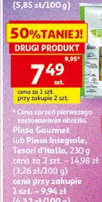 Auchan Pinsa Gourmet lub Pinsa Integrale, Tesori d'Italia oferta