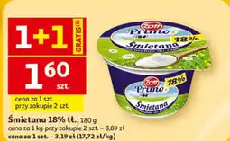 Auchan Śmietana 18% tł. Primo Zott oferta