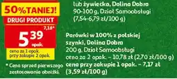 Auchan Parówki w 100% z polskiej szynki, Dolina Dobra oferta