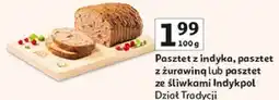 Auchan Pasztet z indyka, pasztet z żurawiną lub pasztet ze śliwkami Indykpol oferta