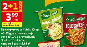 Auchan Danie gotowe w kubku Knorr oferta