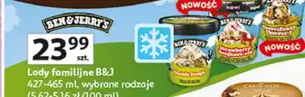 Auchan Lody familijne B&J oferta