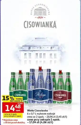 Auchan Woda Cisowianka oferta
