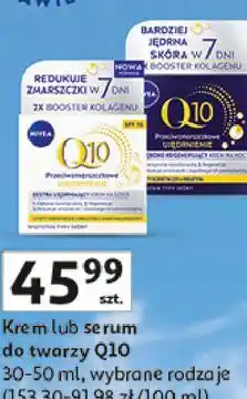 Auchan Krem lub serum do twarzy Q10 Nivea oferta