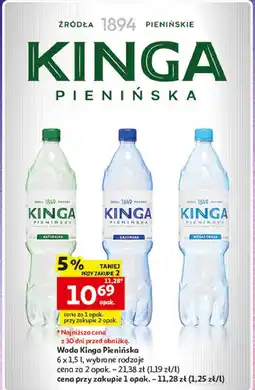 Auchan Woda Kinga Pienińska oferta