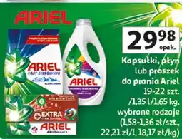 Auchan Ariel Kapsułki, płyn lub proszek do prania oferta