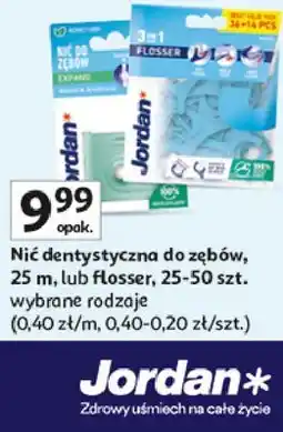 Auchan Jordan Nić dentystyczna do zębów lub flosser oferta
