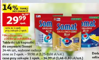 Auchan Somat Tabletki lub kapsułki do zmywarki oferta