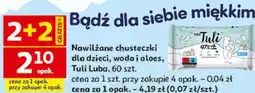 Auchan Tuli Luba Nawilżane chusteczki dla dzieci oferta