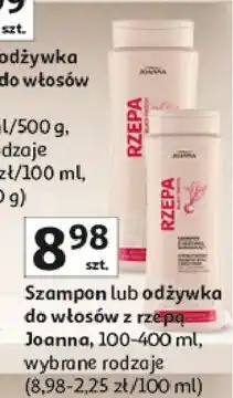Auchan Joanna Szampon lub odżywka do włosów z rzepą oferta