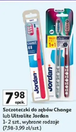 Auchan Jordan Szczoteczki do zębów Change lub Ultralite oferta