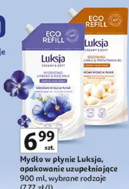 Auchan Luksja Mydło w płynie, opakowanie uzupełniające oferta