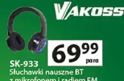 Auchan VAKOSS SK-933 Słuchawki nauszne BT oferta