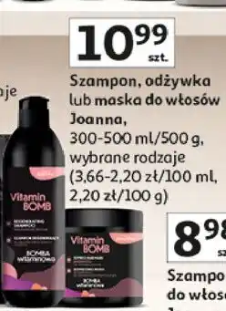Auchan Joanna Szampon, odżywka lub maska do włosów oferta