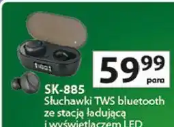 Auchan VAKOSS SK-885 Słuchawki TWS bluetooth oferta