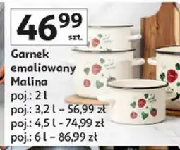 Auchan Garnek emaliowany Malina oferta