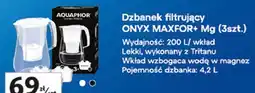 Auchan AQUAPHOR Dzbanek filtrujący ONYX MAXFOR+ Mg (3szt.) oferta