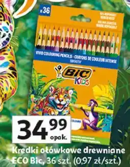 Auchan Kredki ołówkowe drewniane ECO Bic, 36 szt oferta