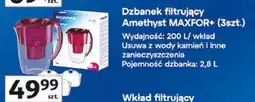 Auchan AQUAPHOR Dzbanek filtrujący Amethyst MAXFOR+ (3szt.) oferta