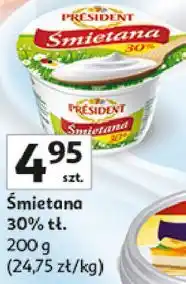 Auchan Président Śmietana 30% tł oferta