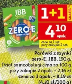 Auchan Parówki z szynki zero-E, JBB oferta