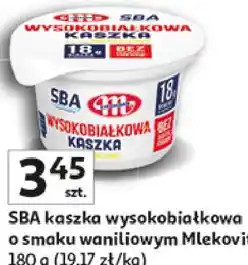 Auchan SBA kaszka wysokobiałkowa o smaku waniliowym oferta