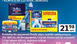 Auchan Produkty do zmywarek Finish: płyn, czyścik, nabłyszczacz, sól lub zestaw soli oferta