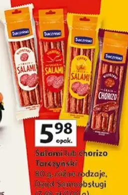 Auchan Salami lub chorizo Tarczyński oferta