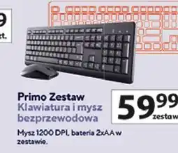 Auchan Trust Primo Zestaw Klawiatura i mysz bezprzewodowa oferta