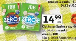 Auchan Kiełbasa śląska z szynki lub biała z szynki Zero-E, JBB oferta