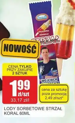 Bingo Koral Lody sorbetowe Strzał oferta
