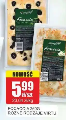 Bingo Virtu Papa Luigi Focaccia oferta