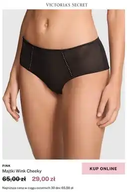 Victoria's Secret Majtki damskie Wink Cheeky Victoria's Secret PINK oferta