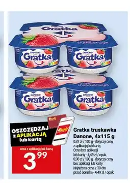 Twój Market Jogurt truskawkowy Danone Gratka 4-pak oferta