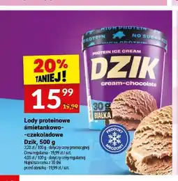Twój Market Lody proteinowe śmietankowo-czekoladowe Dzik oferta