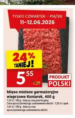 Twój Market Mięso mielone garmażeryjne wieprzowe Koniarek oferta