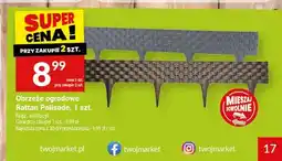 Twój Market Obrzeże ogrodowe Rattan Palisade brązowe oferta