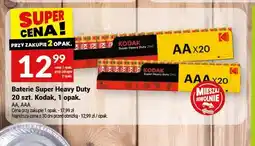 Twój Market Baterie Super Heavy Duty AA Kodak 20-pak oferta