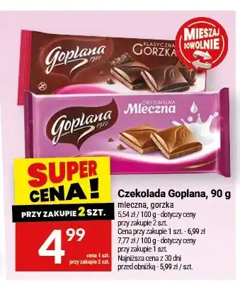 Twój Market Czekolada Goplana mleczna oferta