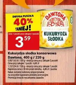Twój Market Kukurydza słodka konserwowa Dawtona oferta