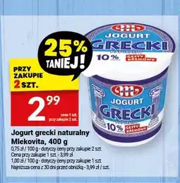 Twój Market Jogurt grecki naturalny Mlekovita oferta