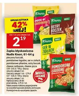Twój Market Zupka błyskawiczna Nudle pieczony kurczak Knorr oferta