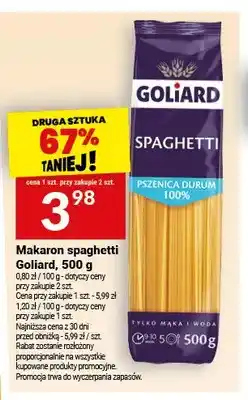 Twój Market Makaron spaghetti Goliard oferta