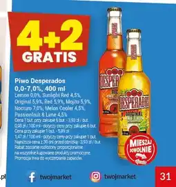 Twój Market Piwo bezalkoholowe Desperados Lemon 0,0% oferta