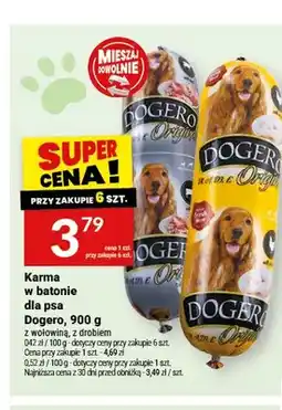 Twój Market Karma w batonie dla psa Dogero z wołowiną oferta