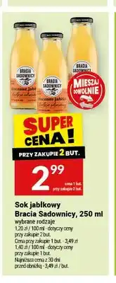 Twój Market Sok jabłkowy Bracia Sadownicy tłoczone jabłko słodkie odmiany oferta