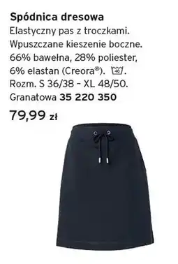 Tchibo Spódnica dresowa damska granatowa oferta