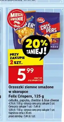 Twój Market Orzeszki ziemne smażone w skorupce Felix Crispers papryka oferta